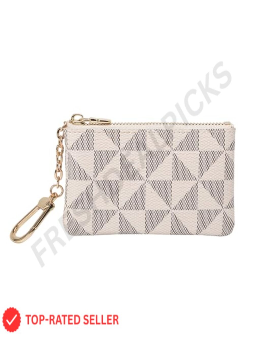 PU Leather Mini Coin Purse with Keychain Card Holder